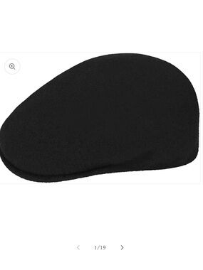 Kangol 504 wool flat cap featuring the brand's embroidered kangaroo logo. Sz XXL